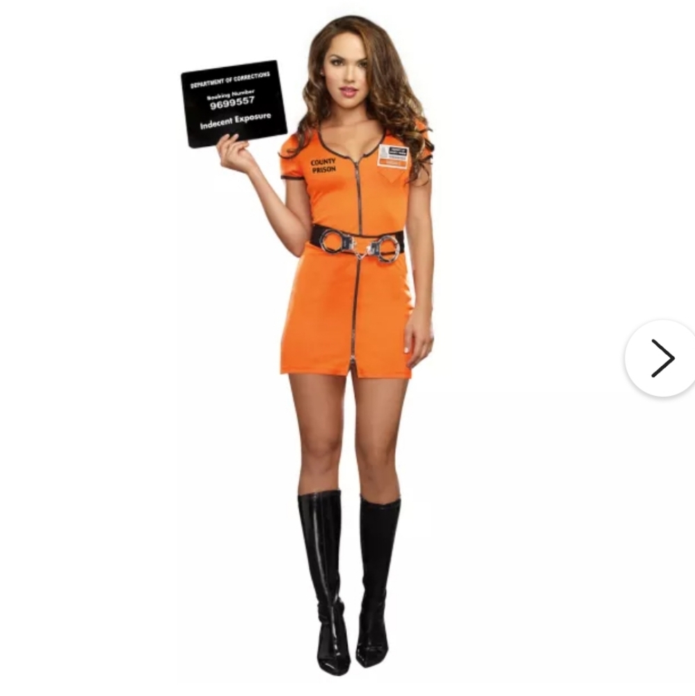 New Spirit Halloween Locked Up Dress Costume